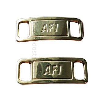 Passador de Cadarço para Tenis Metal Pins Plaquinha Tenis Air Force 1 Sneakers - Dourado