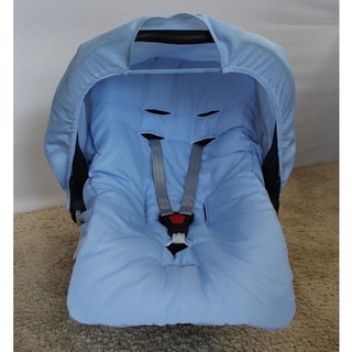 Kit Capa Para Bebê Conforto + Capota Solar Azul Menino