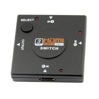 Novo ~ Hdmi Mini Switcher 3 Dispositivos Para 1 Tv Interruptor Caixa Seletor 1080 P 3 Em 1 Fora