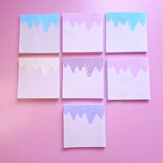 Memo Pad Sorvete 6,5 x 6,5 cm - Bloco de notas e anotações - 9 cores (4)