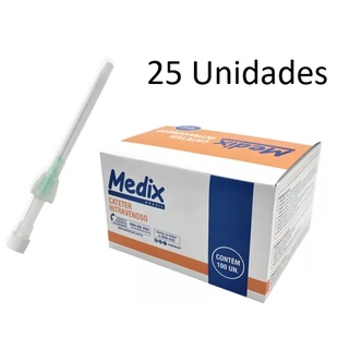 25 UNIDADES Cateter 18G Medix