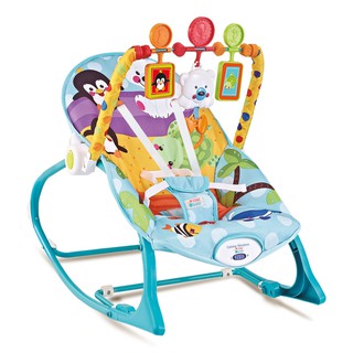 Cadeira de Descanso Bebê Azul Pinguim Star Baby