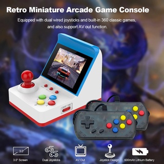 Mini Vídeo Game Retro 360 Jogos Clássicos 8 Bits Portátil + 2 Controles (6)