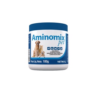 Aminomix Pet Pó 100 g Suplemento Cães e Gatos - Vetnil