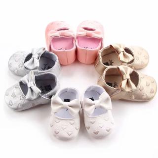 Infant Baby Girls Non-slip Breathable Toddler Shoes Princess Bowknot Dress Shoes