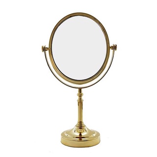 Espelho P/Mesa Dourado Oval 15x15cm 3x 73160