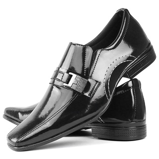Sapato Social Envernizado de Luxo Masculino Leve Confortável
