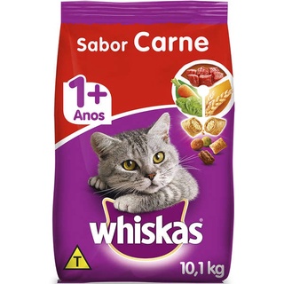 Ração Whiskas Carne para Gatos Adultos 10 kg