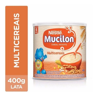 Kit 4 Latas Cereal Infantil Mucilon Multicereais 400g