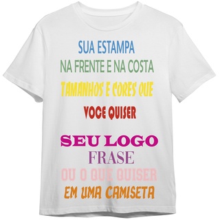 Camiseta Camisa Com Foto Logo Uniforme Empresa Personalizado