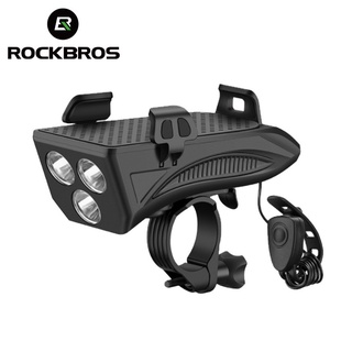ROCKBROS Lanterna Recarregável USB 130dB Multifuncional 130dB/Suporte Para Celular À Prova D'água/Acessório De Bicicleta (1)