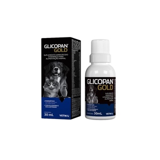 Glicopan Gold 30 ml Suplemento Cães e Gatos - Vetnil