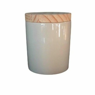 Pote de porcelana multiuso, porta algodão e cotonete bebês ( cod. G ) (1)