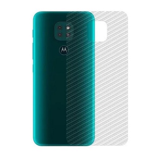 Pelicula Fibra De Carbono Traseira Para Motorola Moto G9 Play