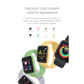 Smart watch 8 colors relógio Y68 / D20 com Monitor Cardíaco Bluetooth USB (5)