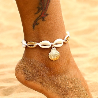 Natural Shell Conch Rope Anklets For Women Foot Jewelry Summer Beach Barefoot Bracelet Ankle on Leg For Women
