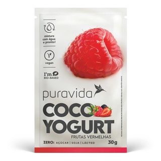 Coco Yogurt Frutas Vermelhas Sachê 30g Puravida