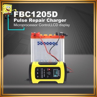 Carregador de Bateria FOXSUR 12V LCD motocicleta Car EFB AGM GEL pulso Repair (4)
