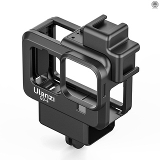 Radi Ulanzi G9-4 Action Camera Video Cage Plastic Vlog Case Protective Housing with Dual Cold Shoe Mount 52mm Filter Adapter Extension Accessory Replacement for GoPro Hero 10/9
