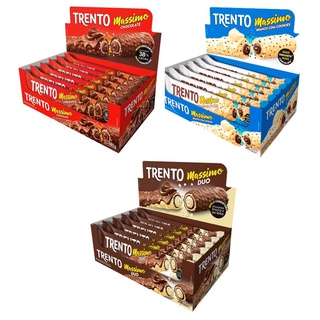 Chocolate Trento Massimo Ao Leite e Branco - Pack 16un