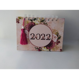 Calendário de Mesa 2022 Floral Médio com anotações Luxo (1)