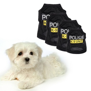 Camiseta Para Animais De Estimação Estampa Policiais Para Cosplay Cachorros