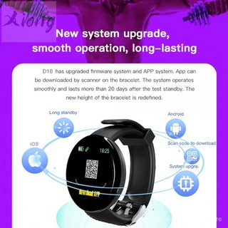 Smart D18 Wrist Watch with monitor de frequência cardíaca / Blood Pressure / Waterproof Oxygen for Android / iOS PK Y68 D20 (3)