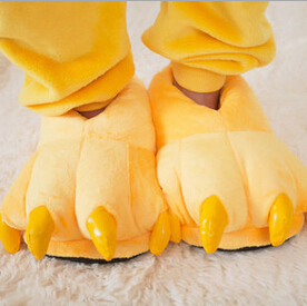 Animal Slippers For Kids Onesie Pajama Shoes Cartoon Unicorn Dinosaur Pikachui Winter Warm Shoes Slippers (5)