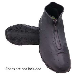 Capa Protetora De Sapato / Capa De Sapato Impermeável Com Zíper Em Silicone Antiderrapante Para Chuva