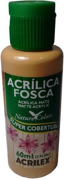 Tinta Acrílica Fosca 60ml Acrilex - Indicada para Artesanato - Tinta acrilica para madeira, papel, cerâmica, isopor, gesso, couro, cortiça, vidro e PET (preparados com Primer Acrilex). (7)