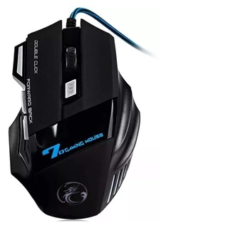 Mouse Gamer Laser X7 3200dpi Led Usb 7 Botões Profissional