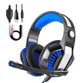 Fone de ouvido Over-ear Gamer Knup KP-491 azul HeadSet (3)