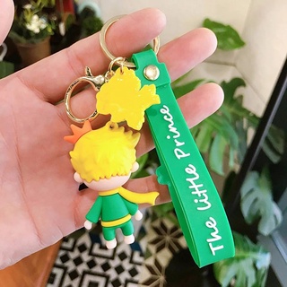 HANSHANG Silicone Rubber Car Purse Key Chains Backpack Keyring The Little Prince Doll Keychain/Multicolor (6)