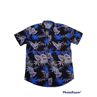 Camisa florida plus size havaiana floral masculina estampada algodão manga curta