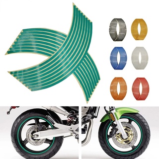 18 Polegada 8 Cores Tiras Roda Da Motocicleta Adesivo Refletivo Decalques A Fita Do Aro Bicicleta Styling Acessórios (1)