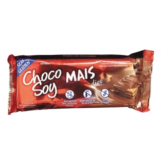 WAFER CHOCOLATE CHOCO SOY MAIS DIET 69G SEM LACTOSE SEM GLÚTEN