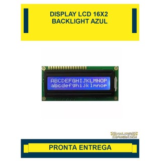 DISPLAY LCD 16X2 FUNDO AZUL PRONTA ENTREGA