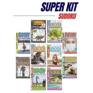 Kit 10 Revistas Livros Sudoku baratos Sem Repetição