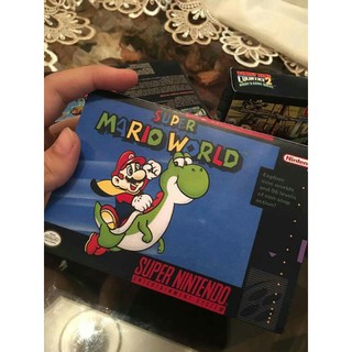 caixa repro com berço super mario world, Mario kart, Mario all star ou yoshi island para super Nintendo SNES (5)