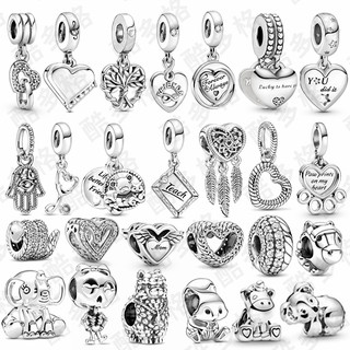 925 Charm Hot Selling 925 Sterling Silver Animal and Heart Bead Charm suitable for original Pandora bracelet DIY jewelry