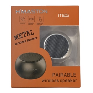 Caixa De Som Portatil Tws Metal Mini Speaker Bluetooth Amplificada 3w H'Maston