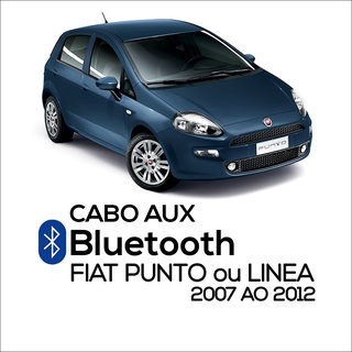Interface Bluetooth AUX para Radio Original Fiat PUNTO LINEA 2007 ao 2012