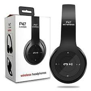 Fone P47 Jogos BT fone de Ouvido de Alta Fidelidade Fones de Ouvido Sem Fio fone de Ouvido Estéreo Com Microfone Do Fone De Ouvido (1)