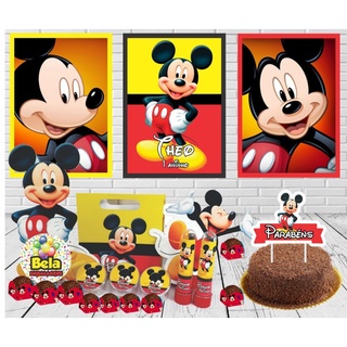 Kit Festa Infantil 150pçs - Mickey - Personalizado Mickey