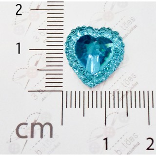 Chaton Coração Diamantado 15 x 15 mm paconte com 30 peças (3)