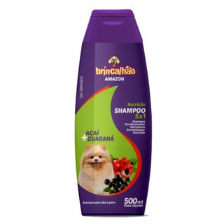 Shampoo e Condicionador 5 em 1 Cachorro E Gato Açaí e Guaraná 500ml