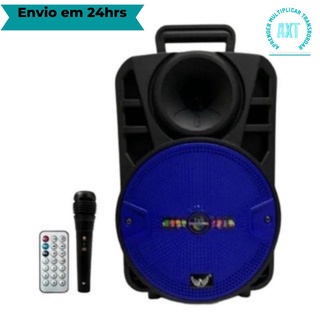 -PROMOÇÃO- Caixa De Som Karaoke + Microfone 2000W ENVIO EM 24HR / Amplificada USB Bluetooth + Microfone e Controle PROMOÇÃO