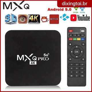 Eu-Plus Mxq Pro 4k 2.4ghz / 5ghz Wifi Android 9.0 Quad Core Smart Tv Box Media Player 1 + 8g Caixa De Tv
