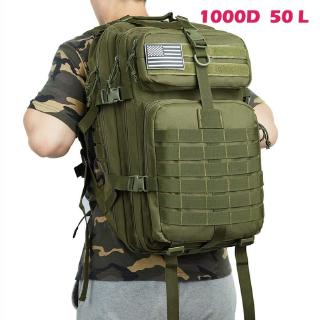 30L/50L 1000D Waterproof Backpack Outdoor Rucksacks Sports Camping Hiking Trekking Fishing Hunting Bag