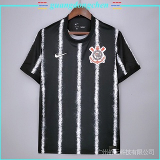 Camisa Do Corinthians II 2021 Preta Camiseta Time Futeboljordan